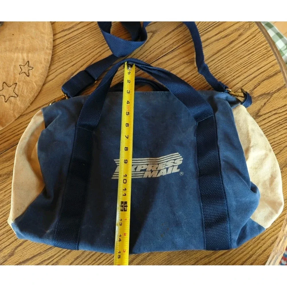 RARE Vintage Retired Express Mail Next Day Discontinued Canvas Duffle Bag‎